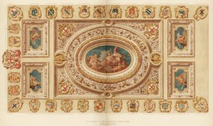 سقف قاعة المحكمة Aldermens ، Guildhall ، مدينة لندن ، القرن الثامن عشر 1886 بواسطة غير معروف