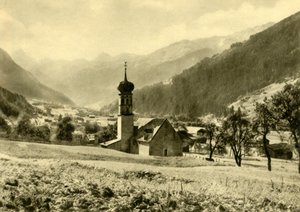 كنيسة سانكت نيكولاوس في جورتيبول ، النمسا ، c1935. بواسطة غير معروف