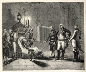 وفاة فريدريك الثاني في 17 أغسطس 1786. بواسطة غير معروف