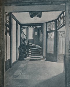 أرضية وسلم بيت Behrens ، صممه Peter Behrens ، 1901 بواسطة غير معروف