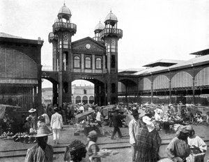 السوق ، بورت أو برنس ، هايتي ، 1926 بواسطة غير معروف