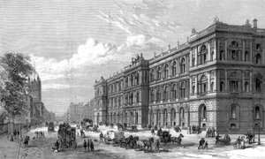 المكاتب المنزلية والاستعمارية الجديدة ، شارع البرلمان ، وستمنستر ، لندن ، 1875 بواسطة غير معروف