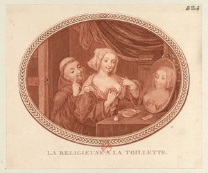 الراهبة في المرحاض ، 1770-1780. بواسطة غير معروف