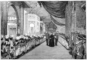زيارة الملكات في افتتاح المعرض الهندي والاستعماري ، لندن ، 1886 ، 1900 بواسطة غير معروف