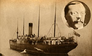 السفينة مونتروز - تلغراف لاسلكي يستخدم للقبض على قاتل ، 1910 ، 1933. بواسطة غير معروف