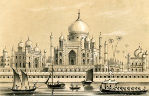 قبر السلطان المفضل لأكبر خان في أغرا ، 1847 بواسطة غير معروف