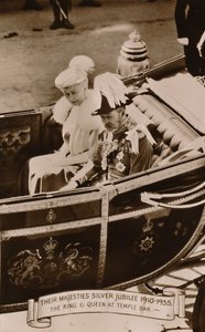 أصحاب الجلالة الفضية اليوبيل 1910-1935. The King & Queen at Temple Bar ، 1935. بواسطة غير معروف