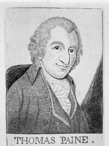 توماس باين ، أمريكي ثوري وكاتب وفيلسوف أمريكي المولد ، c1790 بواسطة غير معروف