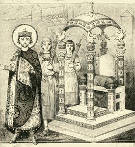 عرش الأباطرة البيزنطيين ، 1890. بواسطة غير معروف