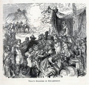 جنود تيليز في المخيم ، 1882 بواسطة غير معروف