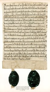 سند ملكية للعقارات المحيطة بـ Guildhall ، مدينة لندن ، c1182-1201 1886 بواسطة غير معروف