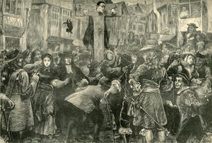تيتوس أوتس في العمود ، 1685 ، 1890. بواسطة غير معروف