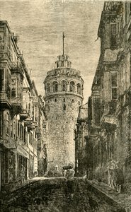 برج جالاتا ، القسطنطينية ، 1890. بواسطة غير معروف