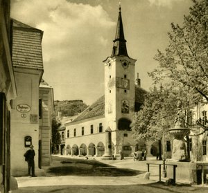 قاعة المدينة ، Gumpoldskirchen ، Mödling ، النمسا السفلى ، c1935. بواسطة غير معروف