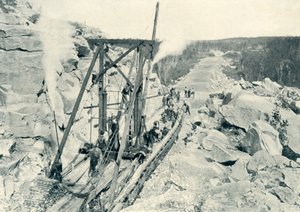 آلة وضع الجنزير ، 1922. بواسطة غير معروف