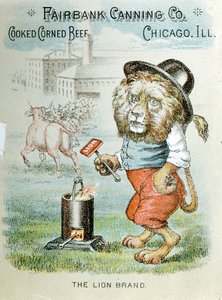 بطاقة تجارية لشركة Fairbank Canning ، شيكاغو ، إلينوي ، c1890 بواسطة غير معروف