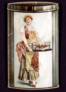 بطاقة تجارية لفرانكفورت معلب أنتجها هاينريش باور من فرانكفورت ، ألمانيا ، c1895 بواسطة غير معروف