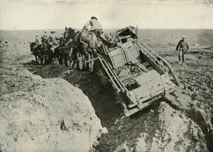 صعوبات النقل في الجبهة ، 1919. بواسطة غير معروف