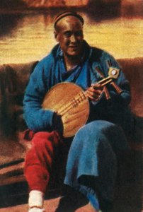 موسيقي مسافر ، الصين ، c1928. بواسطة غير معروف