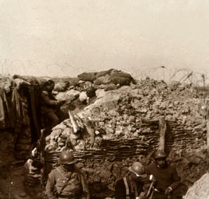 الخنادق ، الشمبانيا ، شمال فرنسا ، c1914-c1918 بواسطة غير معروف