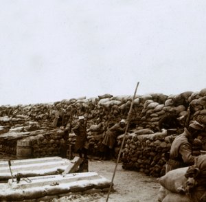 الخنادق في Mamelon Vert ، Nieuwpoort ، فلاندرز ، بلجيكا ، c1914-c1918 بواسطة غير معروف