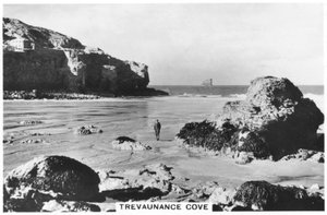 Trevaunance Cove ، ساحل كورنوال ، 1937 بواسطة غير معروف