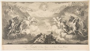 انتصار القديس اغناطيوس والقديس فرنسيس كزافييه Le Triomphe de Saint Ignace et ... ، القرن السابع عشر. بواسطة غير معروف