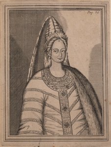 Tsarina Irina Godunova 1557-1603 ، زوجة القيصر Feodor I من روسيا. بواسطة غير معروف