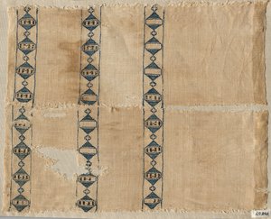 شظيتان من وشاح أو غطاء رأس ، 1300. بواسطة غير معروف