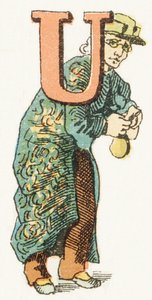 U - Usurier - الأبجدية الطفولية ، طبعات Gordinne 1920 (نقش) بواسطة غير معروف