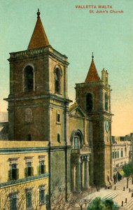 فاليتا مالطا - كنيسة سانت جونز ، c1918-c1939. بواسطة غير معروف