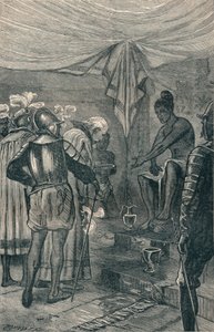 فاسكو دا جاما يزور الملك عام 1904 بواسطة غير معروف