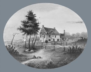Vechte House at Gowannus ، بروكلين ، نيويورك ، 1865. بواسطة غير معروف