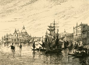 البندقية: منظر من Riva Degli Schiavoni ، 1890. بواسطة غير معروف