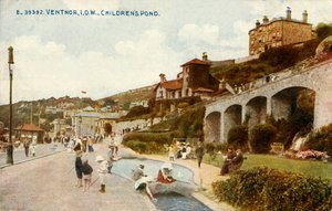 فينتنور ، IOW - Childrens Pond ، 1919. بواسطة غير معروف