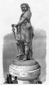 نصب Vercingetorix التذكاري في أليسيا ، بالقرب من ديجون ، فرنسا ، 1882-1884 بواسطة غير معروف