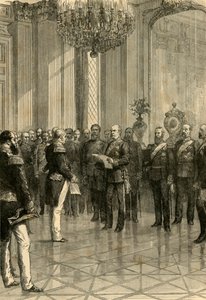 فرساي ، 1871: إعلان الملك ويليام إمبراطور ألمانيا ، 1890. بواسطة غير معروف