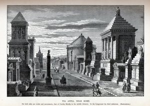 عبر Appia Near Rome Reconstruction، 1882 بواسطة غير معروف