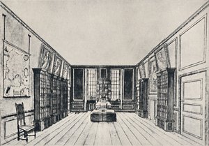 منظر نحو نهر التايمز في مكتبة صموئيل بيبيس ، مباني يورك ، 1928 بواسطة غير معروف