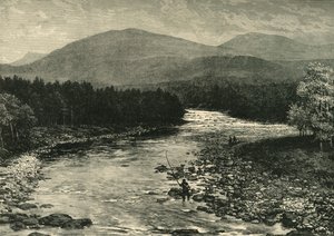 منظر من الجسر القديم ، Invercauld ، Braemar ، 1898. بواسطة غير معروف