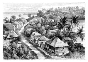 منظر لباسي تيري ، جوادلوب ، c1890 بواسطة غير معروف