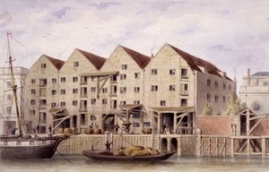 منظر لرصيف تشامبرلين ، Tooley Street ، Bermondsey ، لندن ، 1846 بواسطة غير معروف