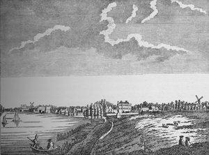 منظر لـ Wandsworth ، Surrey ، c1780 ، 1912 بواسطة غير معروف