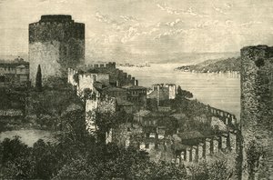 منظر للبوسفور: قلعة أوروبا ، 1890. بواسطة غير معروف