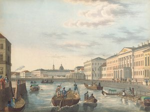 منظر لنهر فونتانكا في سانت بطرسبرغ ، 1820 بواسطة غير معروف