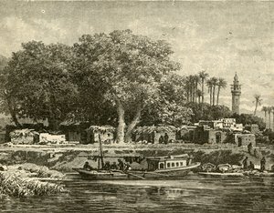 منظر لدلتا النيل 1890. بواسطة غير معروف