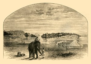 منظر على نهر السند ، 1890. بواسطة غير معروف