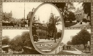 مناظر لإيلينج ، غرب لندن ، 1917. بواسطة غير معروف