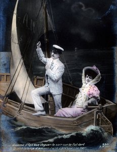 بطاقة بريدية فرنسية عتيقة ، c1900 بواسطة غير معروف