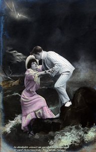 بطاقة بريدية فرنسية عتيقة ، c1900 بواسطة غير معروف